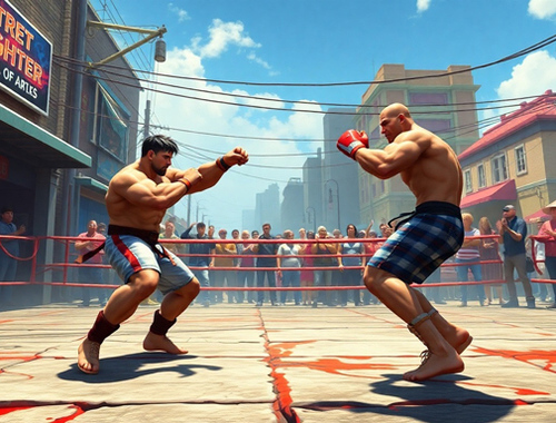 بازی Street Street Fighter 3D آنلاین