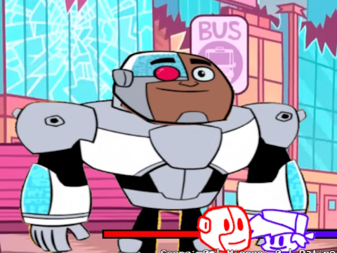 بازی ﻞﻣﺎﮐ ﻪﺘﻔﻫ :Funkin 'vs Cyborg ﺐﺷ ﻪﻌﻤﺟ آنلاین