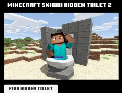 بازی Minicraft Skibidi 2 ﻥﺎﻬﻨﭘ ﺖﻟﺍﻮﺗ  آنلاین