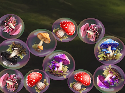 بازی Mergemushrooms: 2048! آنلاین
