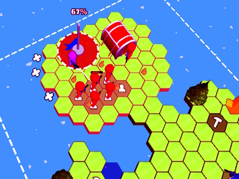 بازی Hex World: Red vs Blue ﯽﺷﺎﮐ  آنلاین