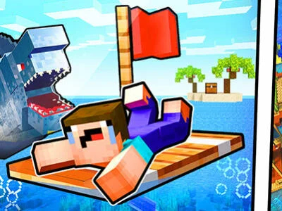 بازی Noob Raft: ﺱﻮﻧﺎﯿﻗﺍ ﯼﺎﻘﺑ  آنلاین