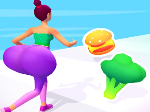 بازی Twerk ﻥﺁ! 3D ﻥﺪﺑ ﻪﻘﺑﺎﺴﻣ  آنلاین