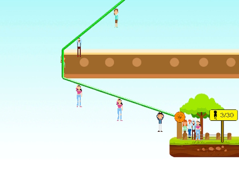بازی Zipline People ﺪﺑﺎﯾ ﯽﻣ ﺕﺎﺠﻧ  آنلاین