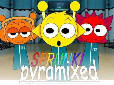 بازی Sprunki Pyramixed: ﺐﮐﺮﻣ ﯽﻫﺎﻣ ﯼﺯﺎﺑ  آنلاین