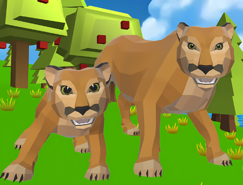 بازی Cougar Simulator: ﮒﺭﺰﺑ ﯼﺎﻫ ﻪﺑﺮﮔ  آنلاین