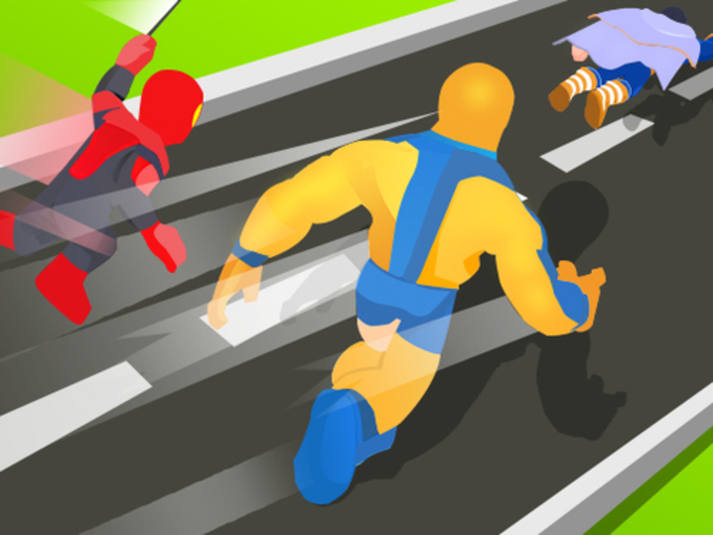 بازی Superhero Transform Race Race آنلاین