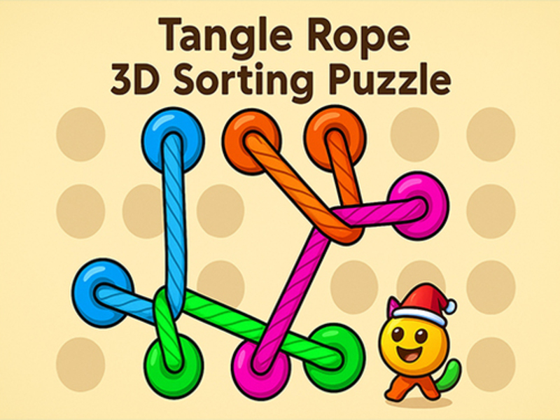 بازی ﻝﺯﺎﭘ ﯼﺯﺎﺳ ﺐﺗﺮﻣ :Tangle Tangle 3D ﺏﺎﻨﻃ آنلاین