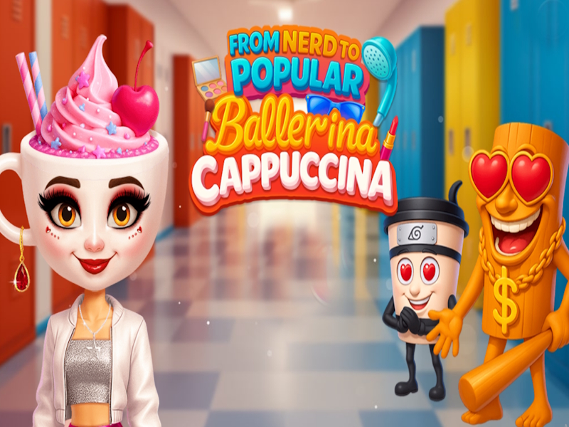 بازی Ballerina cappuccina ﺏﻮﺒﺤﻣ ﺎﺗ ﻪﺘﻓﺮﮔ nerd ﺯﺍ آنلاین