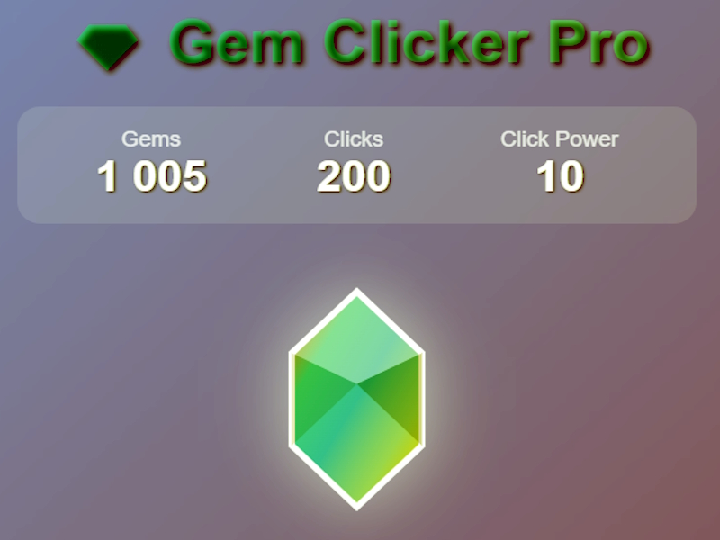 بازی Gem Clicker Pro آنلاین